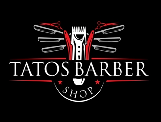 Tatos barber Shop logo design by MAXR