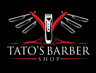Tatos barber Shop logo design by MAXR