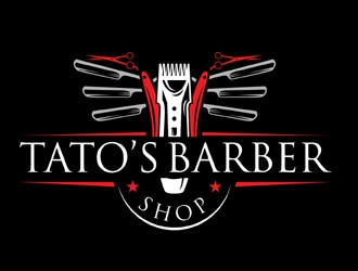 Tatos barber Shop logo design by MAXR