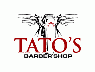 Tatos barber Shop logo design by torresace