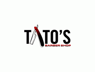 Tatos barber Shop logo design by torresace