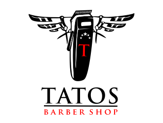 Tatos barber Shop logo design by aldesign