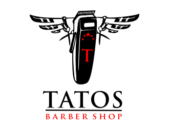 Tatos barber Shop logo design by aldesign