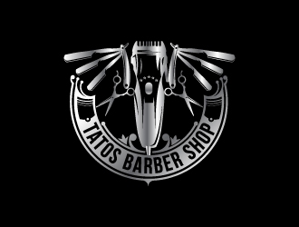 Tatos barber Shop logo design by dasigns