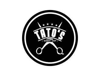 Tatos barber Shop logo design by Lafayate