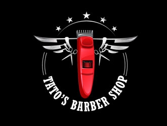 Tatos barber Shop logo design by LogoInvent