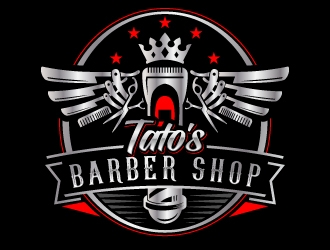 Tatos barber Shop logo design by jaize