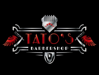 Tatos barber Shop logo design by alxmihalcea