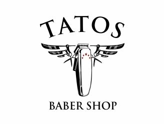 Tatos barber Shop logo design by 48art
