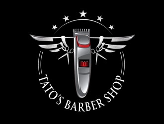 Tatos barber Shop logo design by LogoInvent