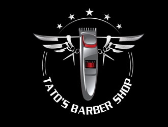 Tatos barber Shop logo design by LogoInvent
