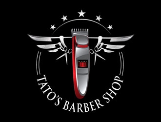 Tatos barber Shop logo design by LogoInvent