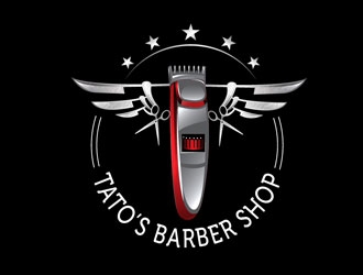 Tatos barber Shop logo design by LogoInvent