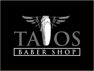 Tatos barber Shop logo design by 48art