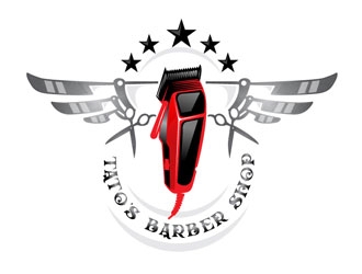 Tatos barber Shop logo design by LogoInvent