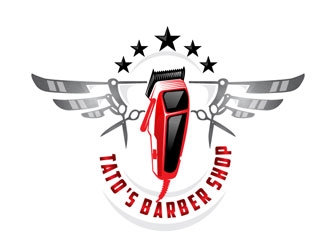 Tatos barber Shop logo design by LogoInvent