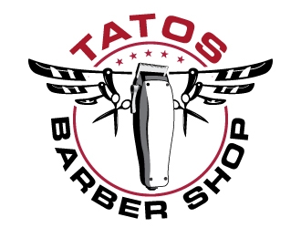 Tatos barber Shop logo design by Suvendu
