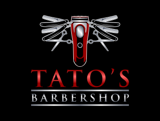 Tatos barber Shop logo design by Kruger