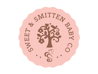 Sweet & Smitten logo design by logolady