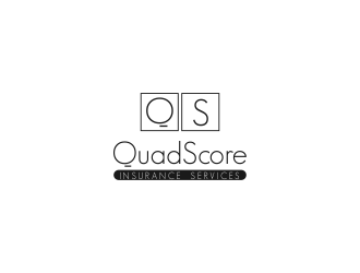 QuadScore Insurance Services logo design by Akli