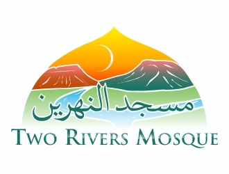 Two Rivers Mosque (English) Masjid An Nahrayn (Arabic) Logo Design