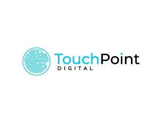 Touchpoint Digital logo design by fillintheblack