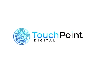 Touchpoint Digital logo design by fillintheblack