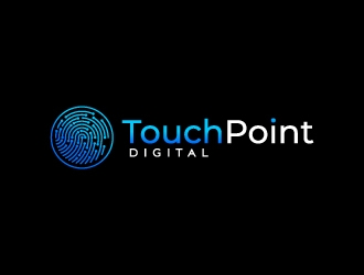 Touchpoint Digital logo design by fillintheblack