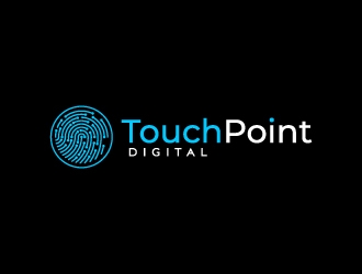 Touchpoint Digital logo design by fillintheblack