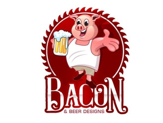 BACON & BEER DESIGNS   logo design by LogoInvent