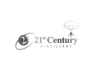 21st Century Distillery logo design by hwkomp