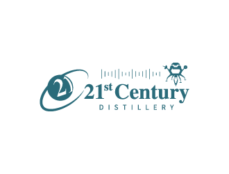 21st Century Distillery logo design by hwkomp