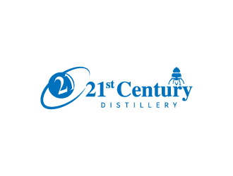 21st Century Distillery logo design by hwkomp