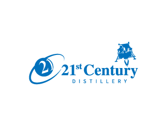 21st Century Distillery logo design by hwkomp