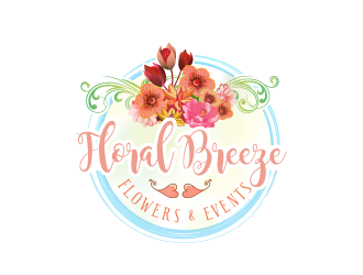 Floral Breeze Flowers & Events logo design by tec343