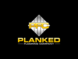 PLANKED FLOORING COMPANY logo design by ekitessar