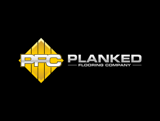 PLANKED FLOORING COMPANY logo design by ekitessar