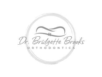 Dr. Bridgette Brooks Orthodontics  logo design by jaize