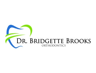 Dr. Bridgette Brooks Orthodontics  logo design by jetzu
