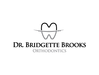 Dr. Bridgette Brooks Orthodontics  logo design by zakdesign700