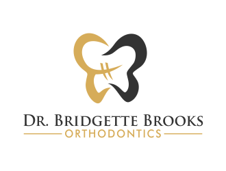 Dr. Bridgette Brooks Orthodontics  logo design by mikael