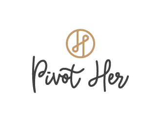 Pivot Her or PivotHer logo design by riakdanau