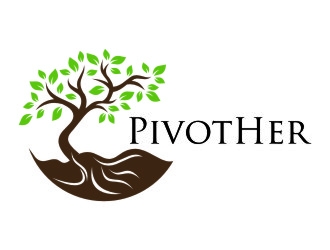 Pivot Her or PivotHer logo design by jetzu