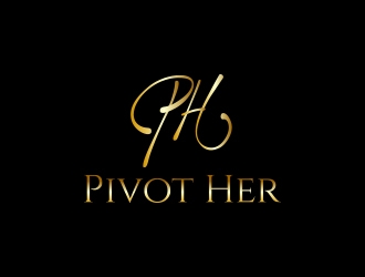 Pivot Her or PivotHer logo design by MarkindDesign