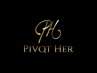 Pivot Her or PivotHer logo design by MarkindDesign
