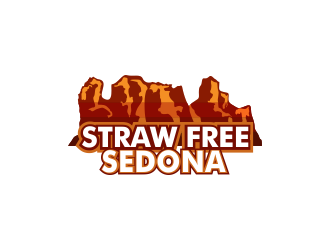 Straw Free Sedona logo design by Akli