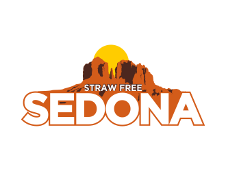 Straw Free Sedona logo design by beejo