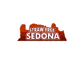 Straw Free Sedona logo design by Akli