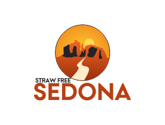 Straw Free Sedona logo design by Greenlight