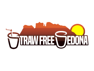 Straw Free Sedona logo design by reight